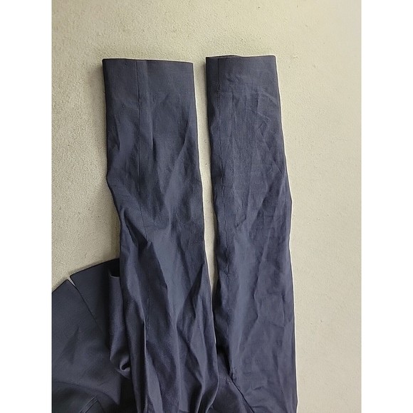 Elie Tahari Women's 8 Navy Blazer Stretch Linen Viscose Blend Tailored Classic - Picture 9 of 11